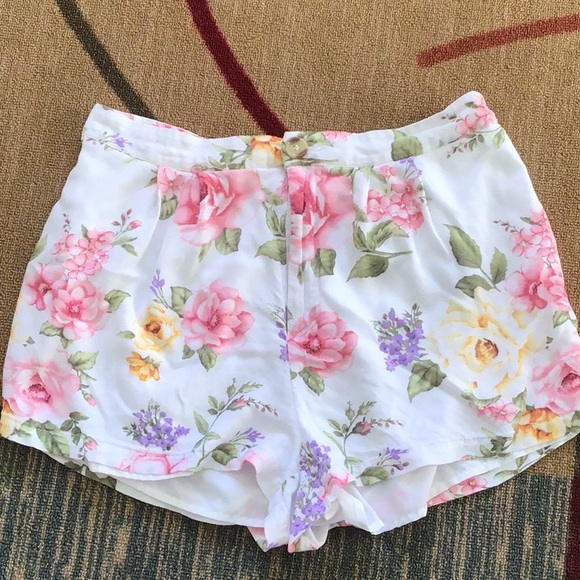 Forever 21 Pants - Forever 21 Floral Lined Shorts